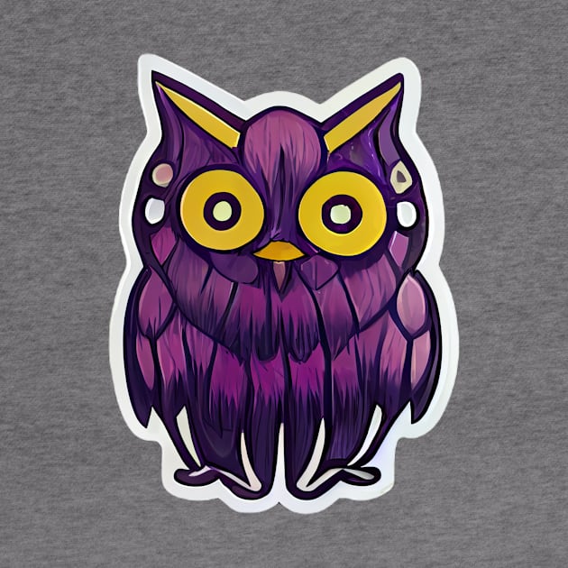 Purple owl by Helfrd0771